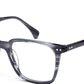 Blue Tort Square Full Rim Acetate Eyeglass Frame for Men