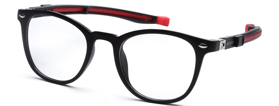 YourSpex Black Specs  Wayfarer Frame for Children