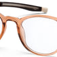 YourSpex Light Brown Wayfarer Spectacles for Kids