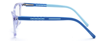 Light Blue Wayfarer Glasses Full Rim TR-90 Frame for Kids