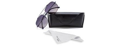 Blue Squared full Rim Metal Sunglasses For Men