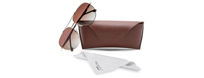 Golden Aviator Full Rim Metal Sunglasses