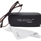 Dark Brown Rectangle Full Rim Acetate Eyeglass Frame for Men