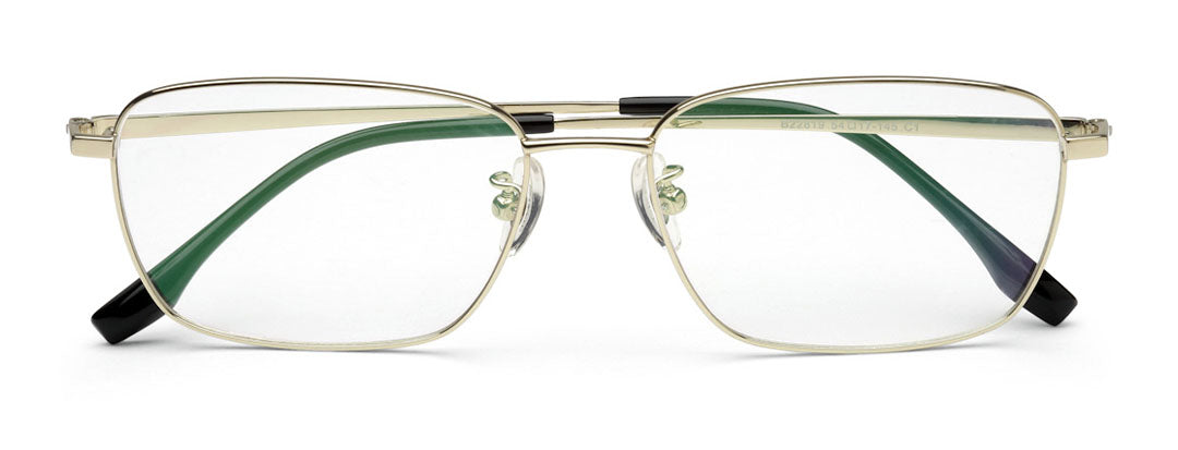 Zenith Titanium Glittery Golden Frame Chasma for Men