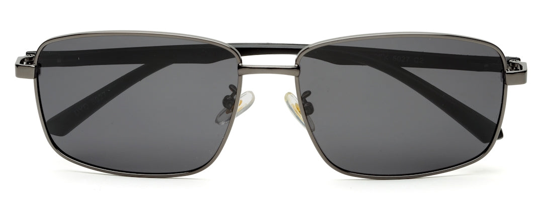 Black/Gunmetal Rectangle Polarized Sunglass for Men – GKB EYECARE