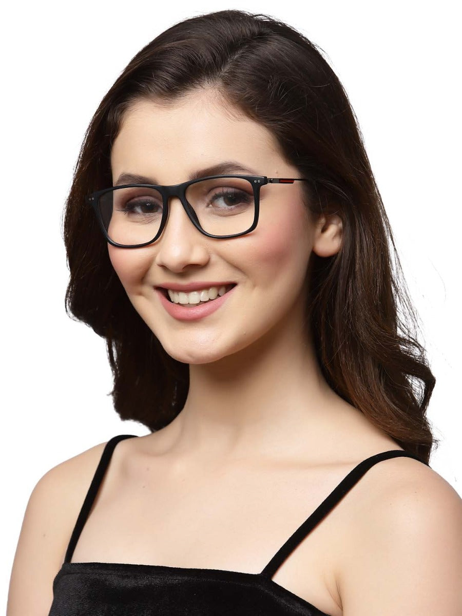 Womens black rimmed glasses discount