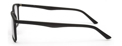 Black Matte YourSpex Flex Rectangle Eyeglass for Men