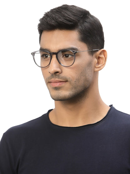 Black Oval Full Rim Frame for Men & Women