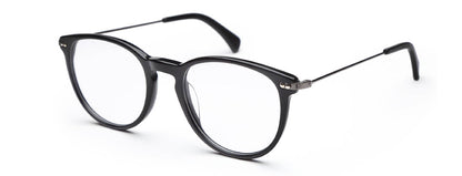 Black Oval Full Rim Frame for Men & Women