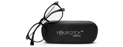 Black Oval Full Rim Frame for Men & Women