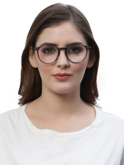 Black Oval Full Rim Frame for Men & Women