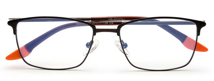 Black Rectangle Eyeglasses for Men