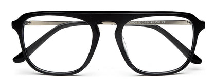 Black Square Full Rim Acetate Frame for Men