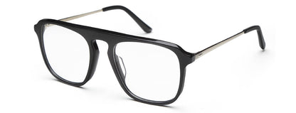 Black Square Full Rim Acetate Frame for Men