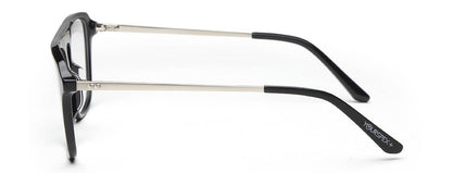 Black Square Full Rim Acetate Frame for Men