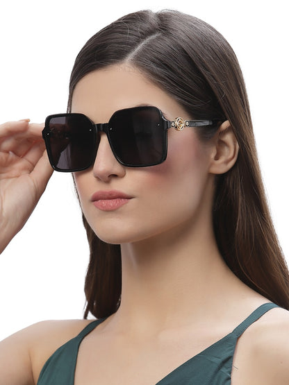 Black Square UV Sunglass for Women