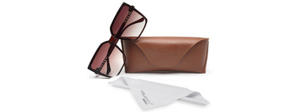 Brown Large Square UV Sunglass for Women