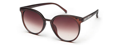 Brown Oval UV Protection Sunglass for Women