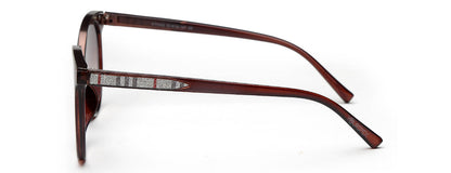 Brown Oval UV Protection Sunglass for Women