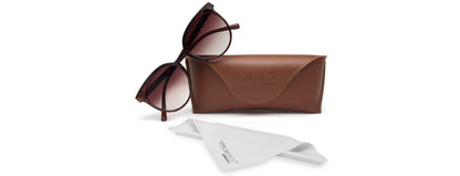 Brown Oval UV Protection Sunglass for Women