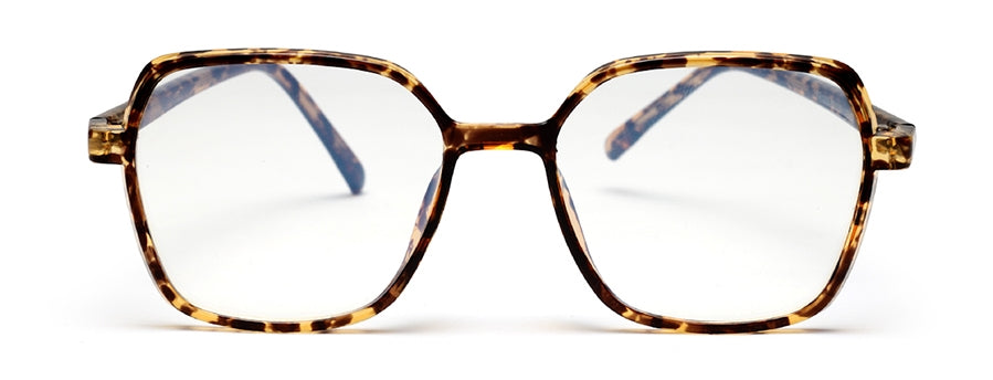 Brown Tort Square Full Rim Acetate Frame for Women