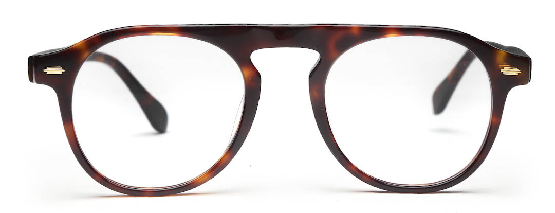 Brown Tort MOD Aviator Full Rim Acetate Frame for Men