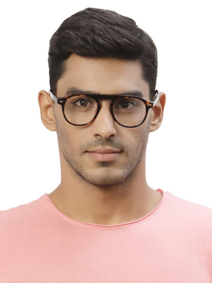 Brown Tort MOD Aviator Full Rim Acetate Frame for Men