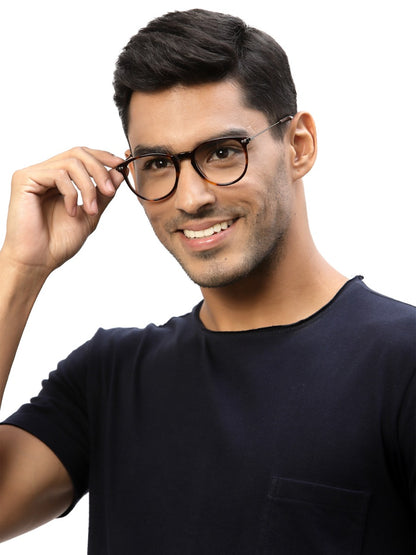 Brown Tort Oval Full Rim Frame for Men & Women