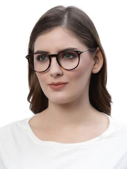 Brown Tort Oval Full Rim Frame for Men & Women