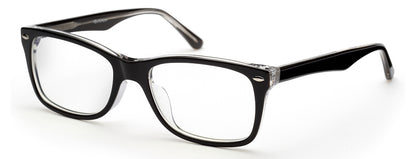 Charcoal Grey Rectangle Eyeglasses for Men