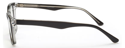 Charcoal Grey Rectangle Eyeglasses for Men