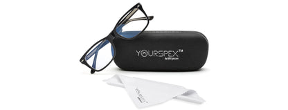 Charcoal Grey Rectangle Eyeglasses for Men