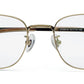 Zenith Titanium Gold Unisex Spectacles in Rectangle Frame