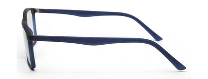 Dark Blue Matte YourSpex Flex Rectangle Eyeglass for Men