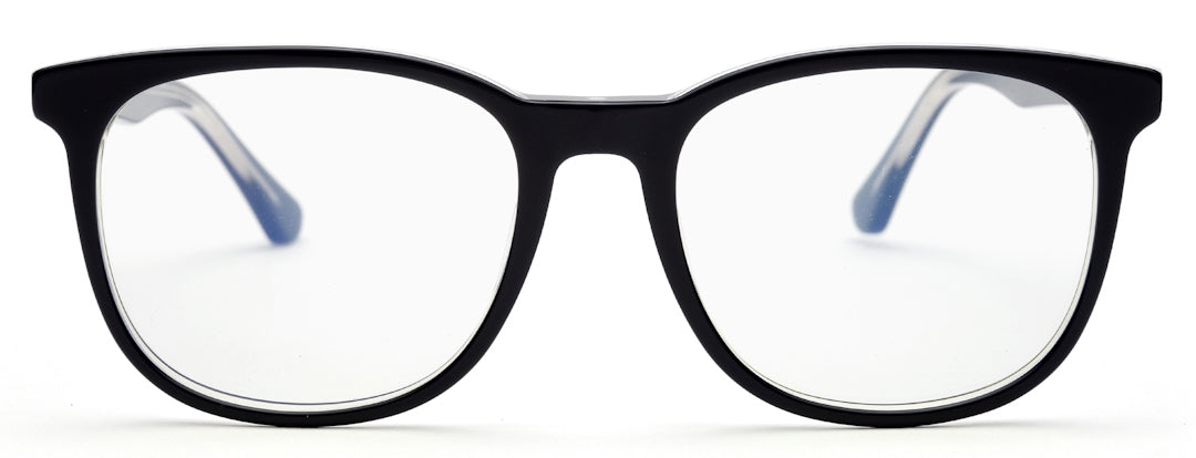 Dark Blue Square Eyeglasses for Men and Women