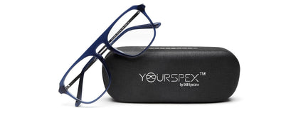 Dark Blue Square Full Rim Acetate Frame for Men