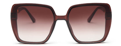 Dark Brown Square UV 400 Polarised Sunglass for Women