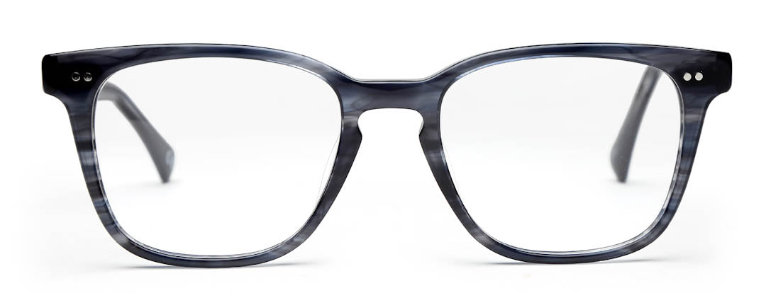 Dark Grey Tort Square Full Rim Acetate Frame for Men