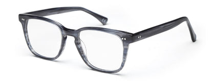Dark Grey Tort Square Full Rim Acetate Frame for Men