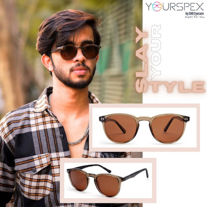 Brown Wayfarer Full Rim Acetate Frame