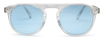 Blue Aviator Full Rim UV400 Protected Sunglasses For Men