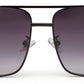 Black With Gradient UV 400 Protected Aviator Sunglasses For Men & Women