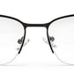 Black Wayfarer Half Rim Frame For Men & Women