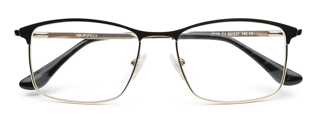 Black Rectangular Frame For Men