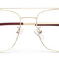 Golden Aviator Frame For Men