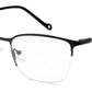 Black Wayfarer Half Rim Frame For Men & Women