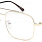 Golden Aviator Frame For Men