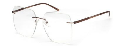 Copper Rimless Frame for Men & Women