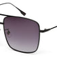 Black With Gradient UV 400 Protected Aviator Sunglasses For Men & Women