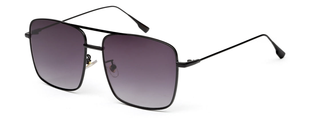 Black With Gradient UV 400 Protected Aviator Sunglasses For Men & Women